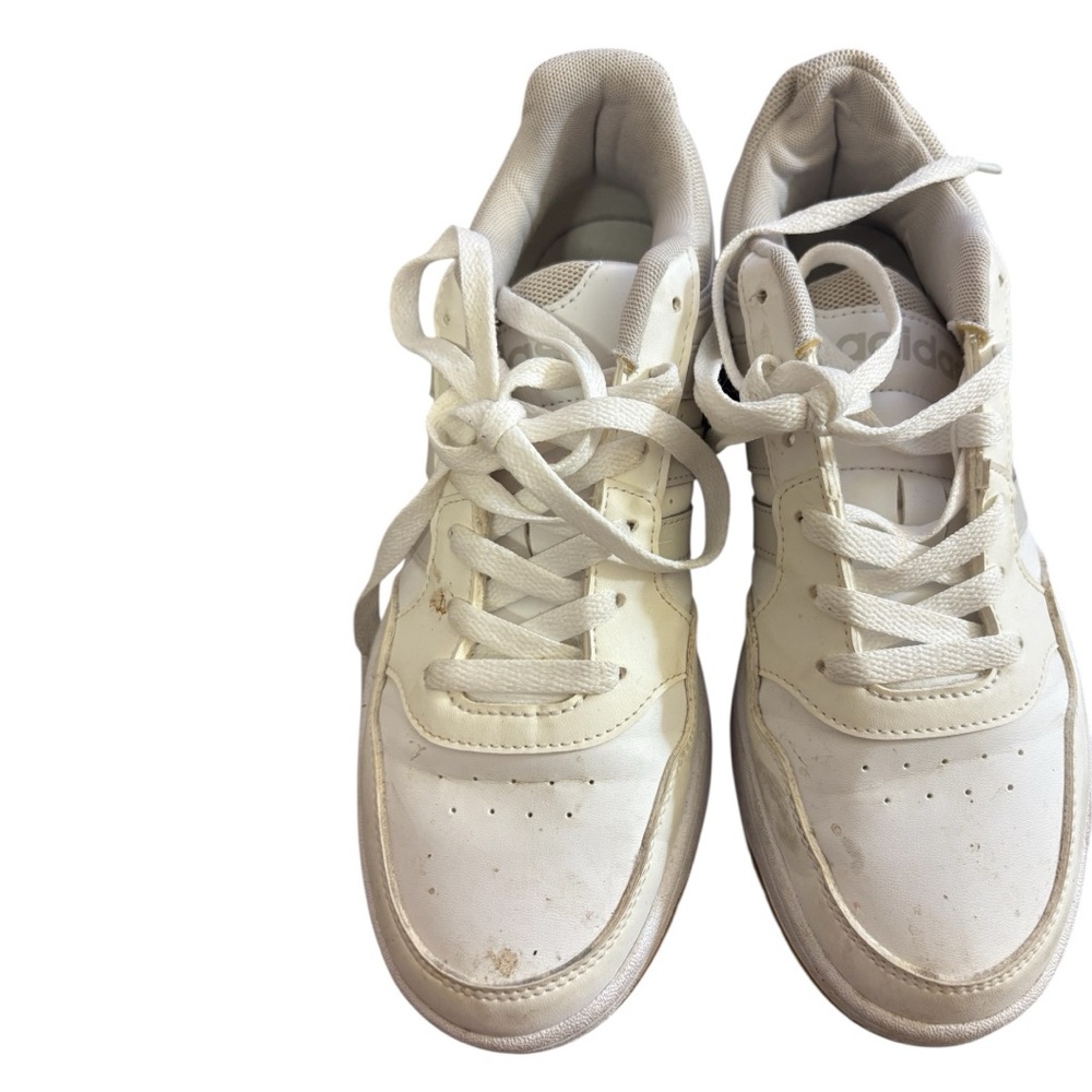 Adidas Classic White Lace-Up Sneakers